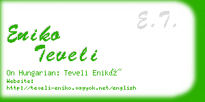 eniko teveli business card